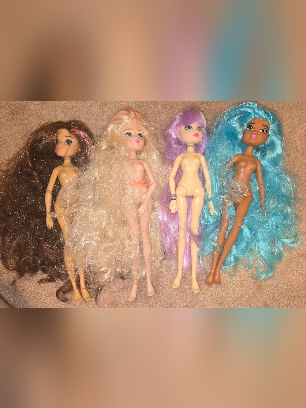 Kids Fashion Doll with Purple Hair - Play Doll